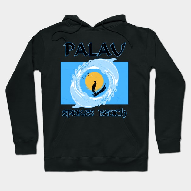 Palau Spokes Beach Hoodie by NicGrayTees